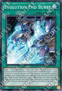 Evolution End Burst MAZE-015 Super Rare Excellent Englisch 1. Auflage
