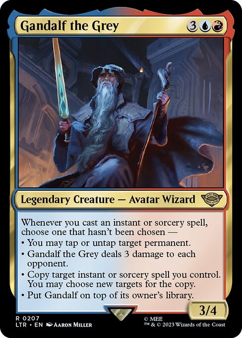 Gandalf the Grey LTR-207 Rare Near Mint Englisch