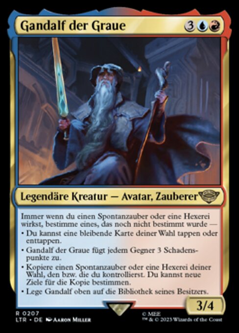 Gandalf der Graue LTR-207 Rare Excellent Deutsch