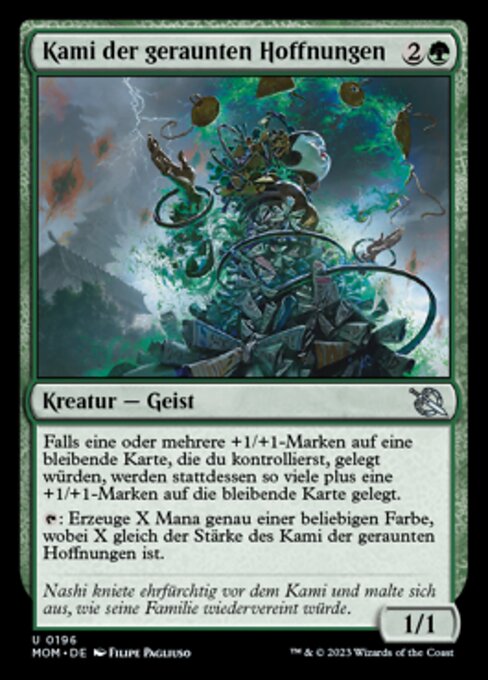 Kami der geraunten Hoffnungen MOM-196 Uncommon Light Played Deutsch