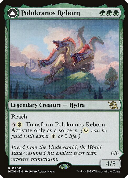 Polukranos Reborn // Polukranos, Engine of Ruin MOM-200 Rare Excellent Englisch