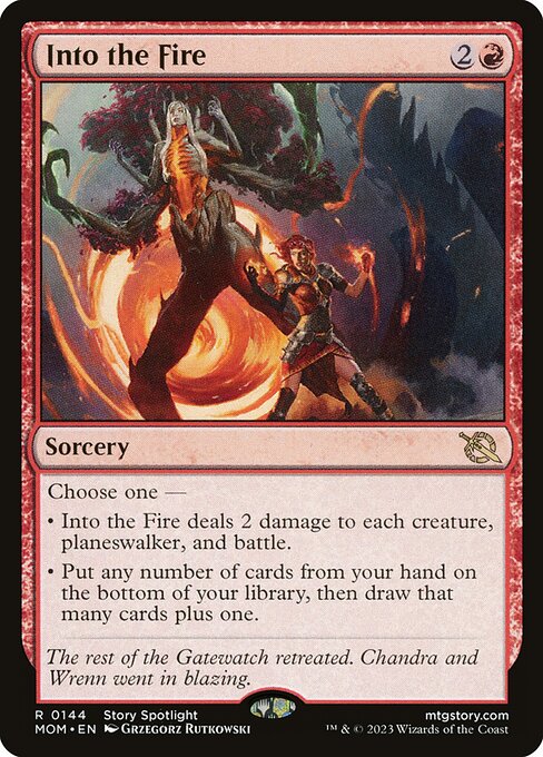 Into the Fire MOM-144 Rare Excellent Englisch Foil