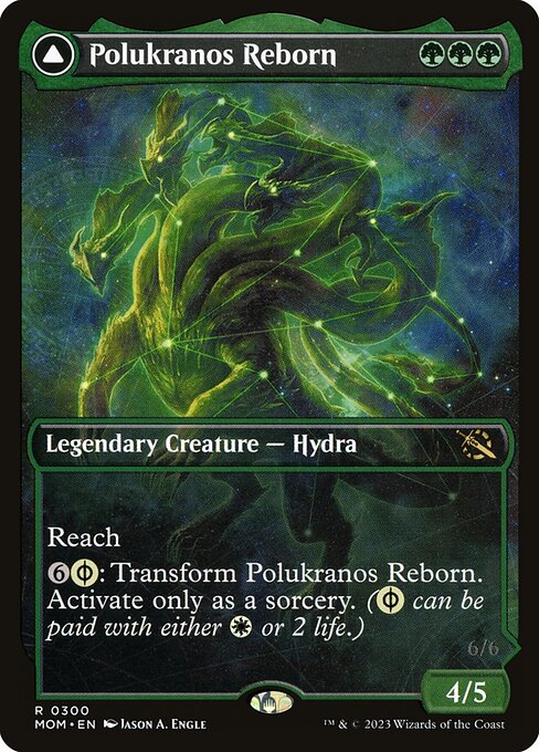 Polukranos Reborn // Polukranos, Engine of Ruin XMOM-300 Rare Excellent Englisch