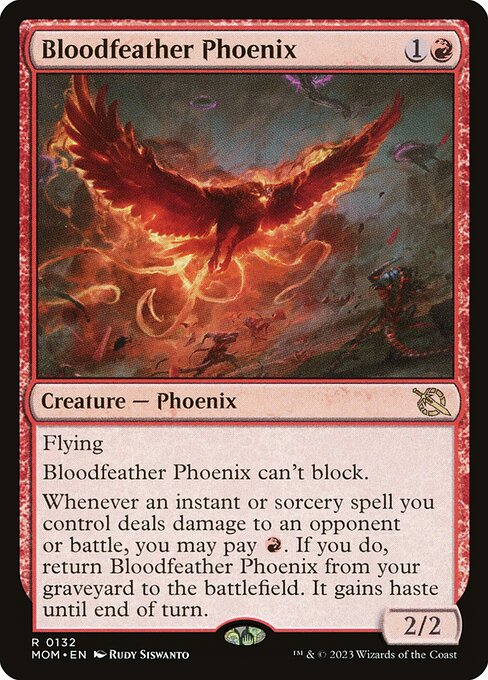 Bloodfeather Phoenix MOM-132 Rare Near Mint Englisch