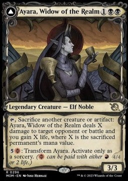Ayara, Widow of the Realm // Ayara, Furnace Queen XMOM-296 Rare Excellent Englisch