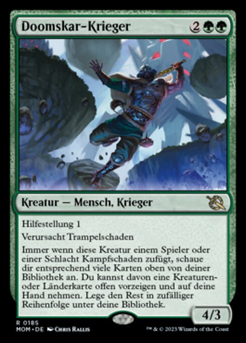 Doomskar-Krieger MOM-185 Rare Near Mint Deutsch