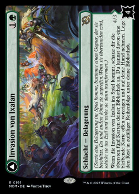 Invasion of Ixalan // Belligerent Regisaur MOM-191 Rare Near Mint Deutsch