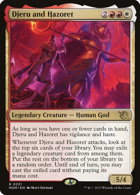 Djeru and Hazoret MOM-221 Rare Near Mint Englisch Foil