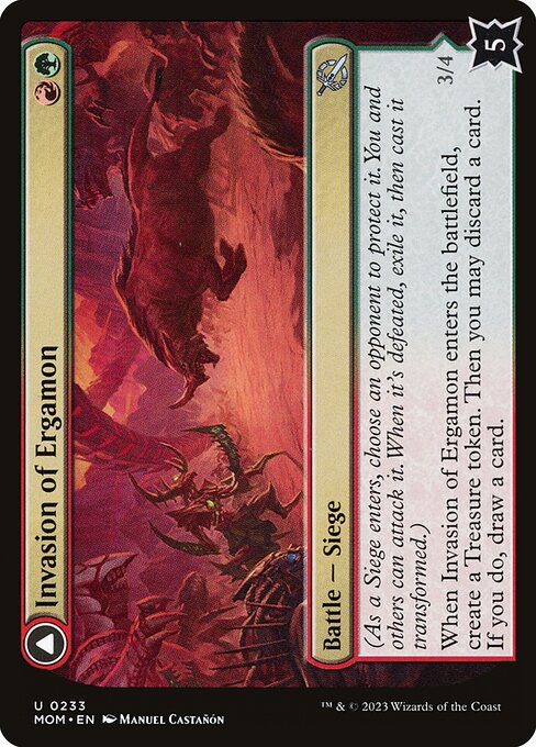 Invasion of Ergamon // Truga Cliffcharger MOM-233 Uncommon Excellent Englisch