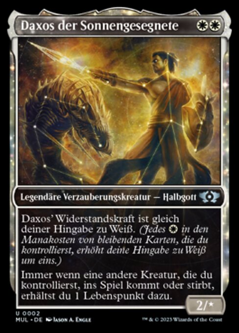 Daxos der Sonnengesegnete (V.1) MUL-2 Uncommon Excellent Deutsch Foil