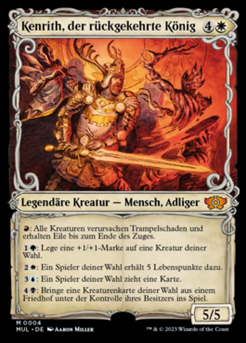 Kenrith, the Returned King (V.1) MUL-4 Mythic Excellent Deutsch