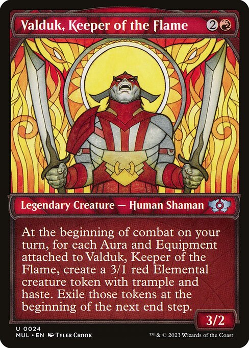 Valduk, Keeper of the Flame MUL-24 Uncommon Near Mint Englisch Foil