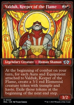 Valduk, Keeper of the Flame MUL-24 Uncommon Near Mint Englisch Foil