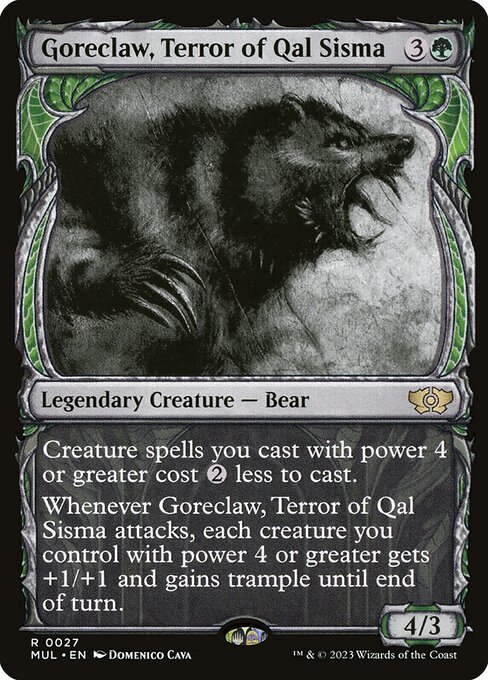 Goreclaw, Terror of Qal Sisma MUL-27 Rare Near Mint Englisch