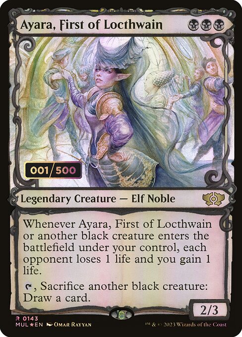 Ayara, First of Locthwain MUL-143 Rare Near Mint Englisch Foil