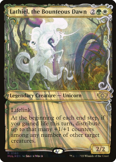 Lathiel, der reiche Morgen (V.3) MUL-180 Rare Excellent Deutsch Foil