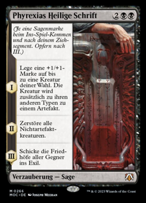Phyrexias Heilige Schrift MOC-266 Mythic Near Mint Deutsch