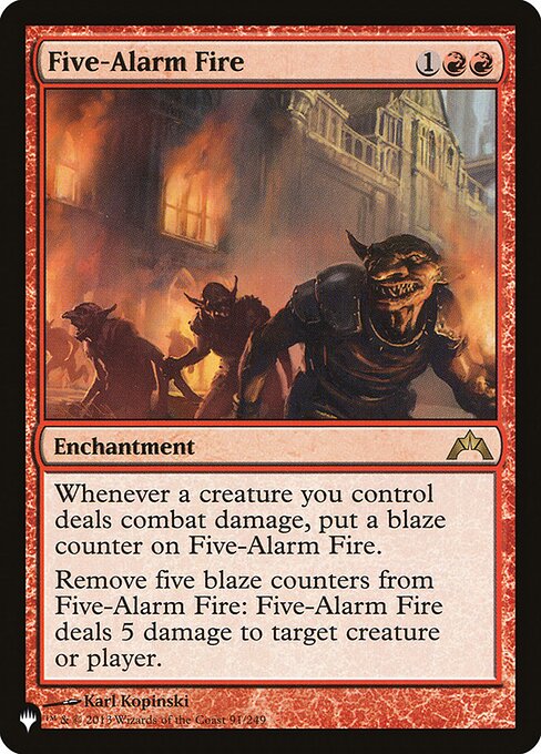 Five-Alarm Fire ZNL-91 Rare Near Mint Englisch