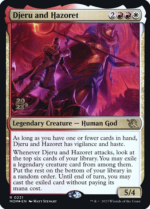 Djeru and Hazoret PMOM-221 Rare Excellent Englisch Foil