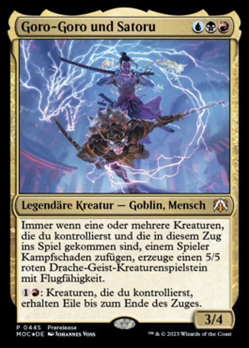 Goro-Goro and Satoru (V.1) XMOC-445 Mythic Excellent Deutsch