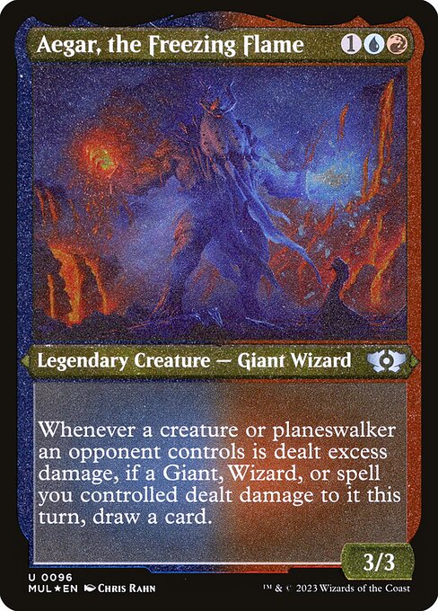 Aegar, the Freezing Flame MUL-96 Uncommon Excellent Englisch Foil