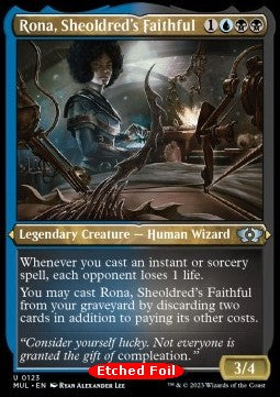 Rona, Sheoldred's Faithful MUL-123 Uncommon Near Mint Englisch Foil