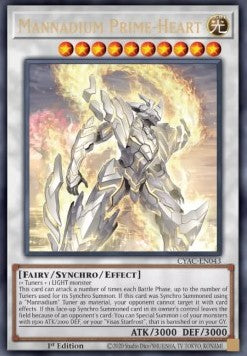 Mannadium Prime-Heart CYAC-043 Ultra Rare Near Mint Deutsch 1. Auflage