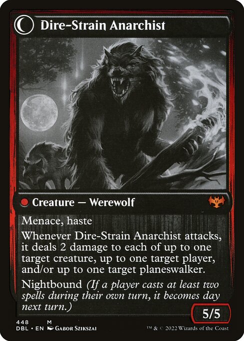 Volatile Arsonist // Dire-Strain Anarchist - Back Face