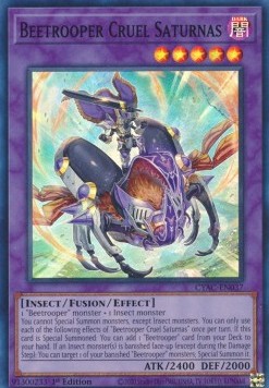 Käferkavallerie Grausamer Saturnas CYAC-037 Super Rare Near Mint Deutsch 1. Auflage