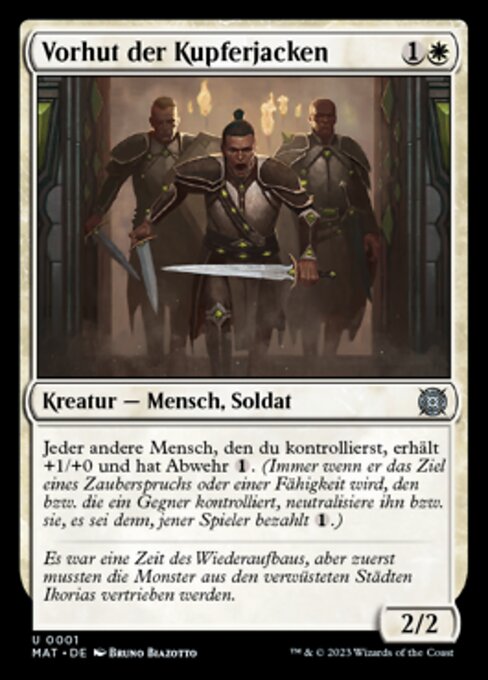 Coppercoat Vanguard MAT-1 Uncommon Near Mint Deutsch