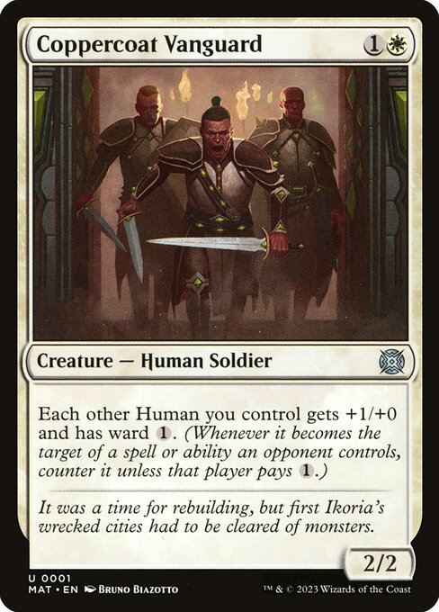 Coppercoat Vanguard MAT-1 Uncommon Excellent Englisch Foil
