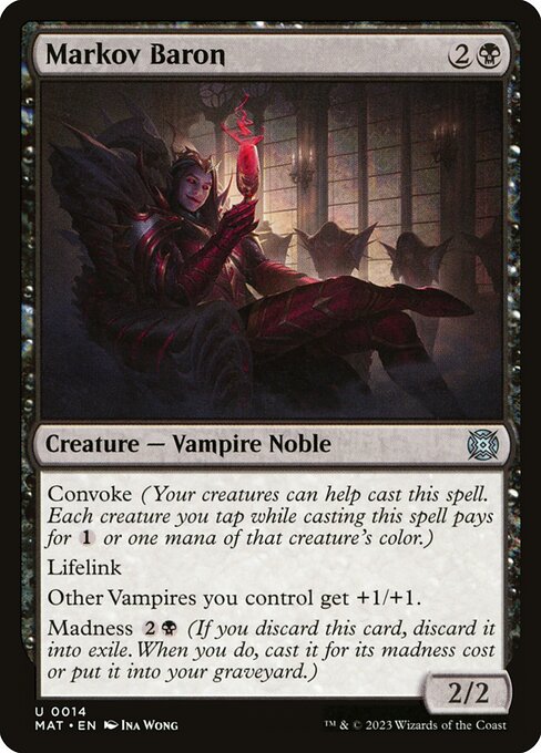 Markov Baron MAT-14 Uncommon Excellent Englisch Foil