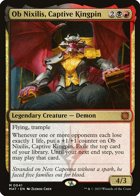 Ob Nixilis, Captive Kingpin MAT-41 Mythic Near Mint Englisch Foil