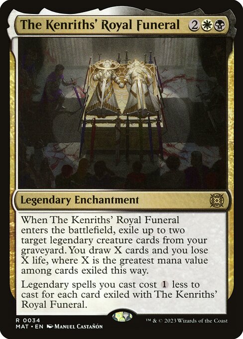 The Kenriths' Royal Funeral MAT-34 Rare Near Mint Englisch Foil