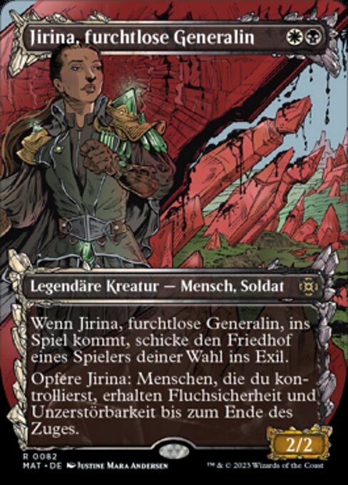 Jirina, Dauntless General (V.1) XMAT-82 Rare Excellent Deutsch