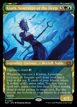 Kiora, Sovereign of the Deep XMAT-85 Mythic Near Mint Deutsch