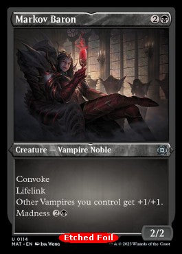 Markov Baron XMAT-114 Uncommon Played Englisch Foil