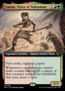 Samut, Vizier of Naktamun (V.3) XMAT-180 Mythic Excellent Englisch Foil
