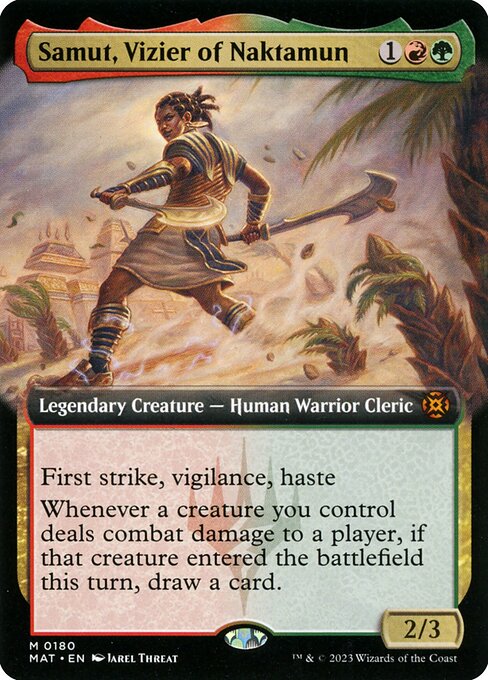 Samut, Vizier of Naktamun (V.3) XMAT-180 Mythic Excellent Englisch Foil