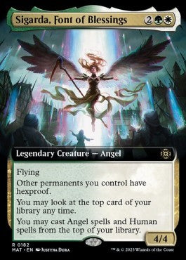 Sigarda, Font of Blessings XMAT-182 Rare Excellent Englisch Foil