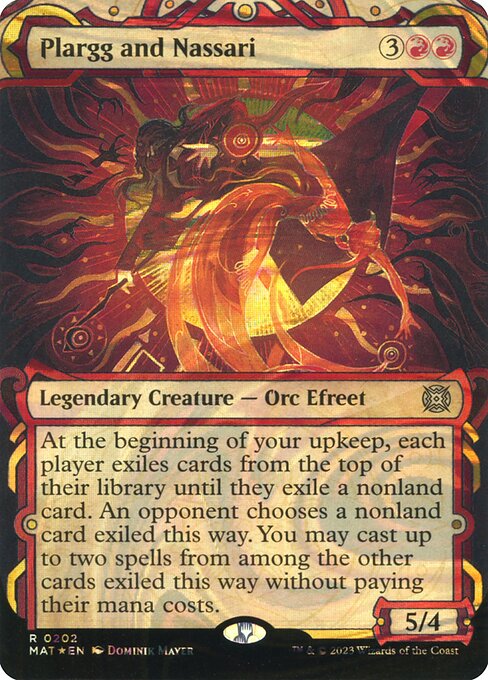 Plargg und Nassari (V.4) XMAT-202 Rare Near Mint Englisch Foil