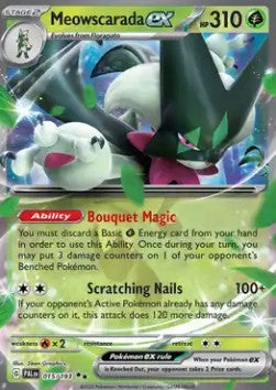 Meowscarada ex PAL-015 Double Rare Excellent Englisch