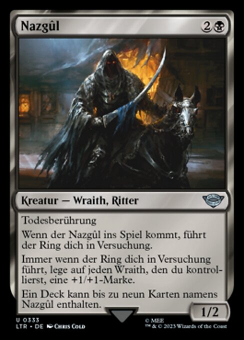 Nazgûl (V.2) XLTR-333 Uncommon Excellent Deutsch