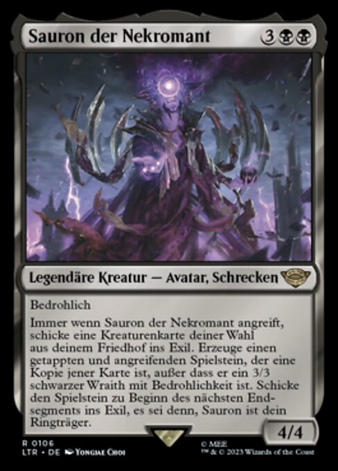 Sauron der Nekromant LTR-106 Rare Near Mint Deutsch