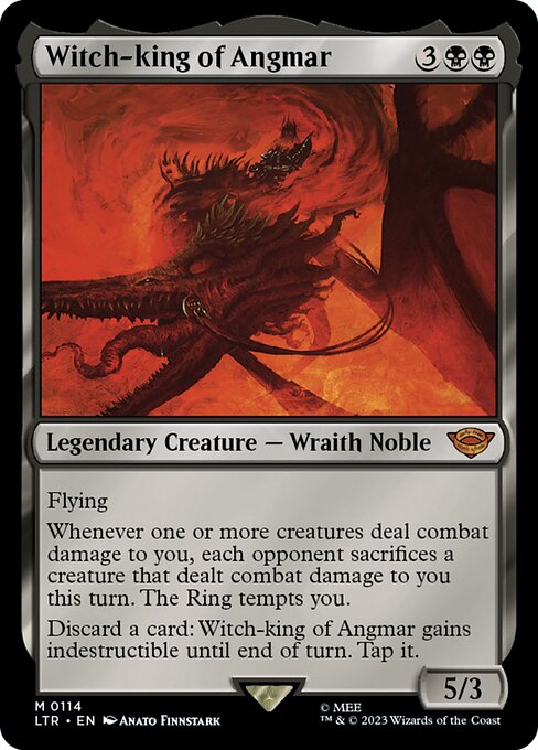 Hexenkönig von Angmar LTR-114 Mythic Excellent Englisch Foil