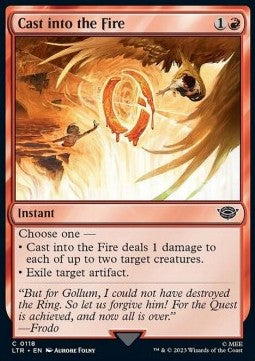 Ins Feuer geworfen LTR-118 Common Excellent Englisch Foil