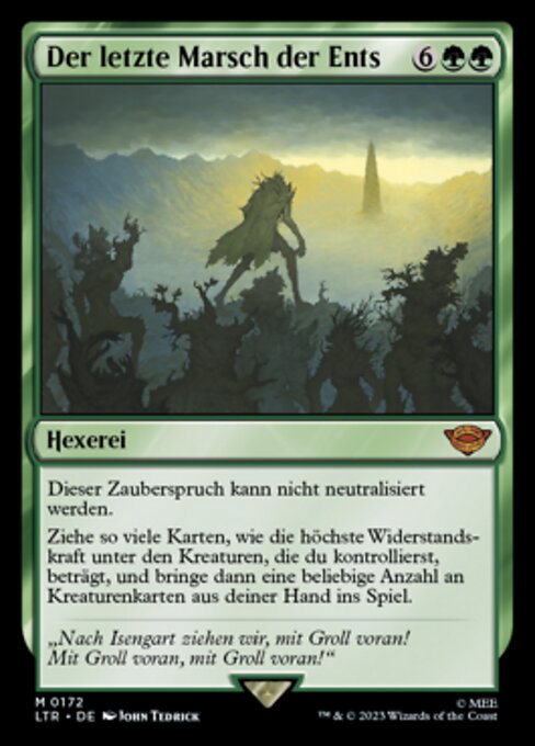 Last March of the Ents LTR-172 Mythic Near Mint Englisch Foil