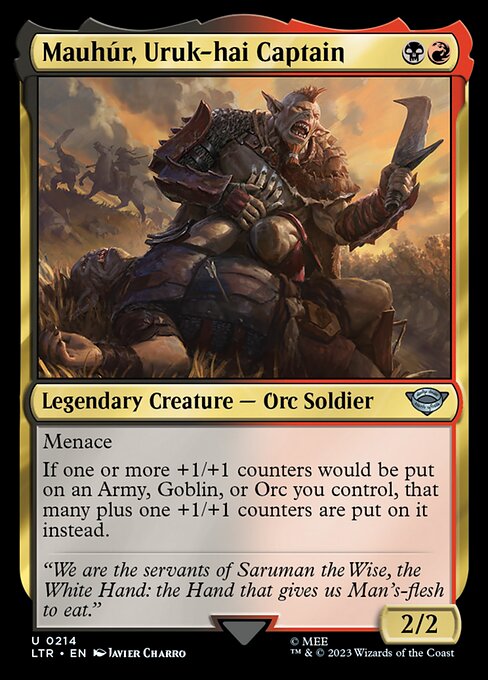 Mauhúr, Uruk-hai Captain LTR-214 Uncommon Near Mint Englisch