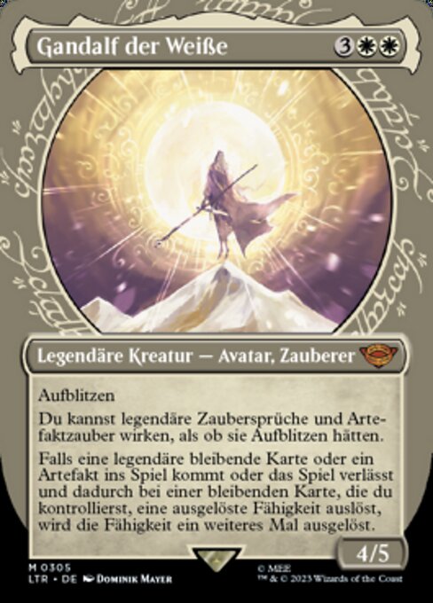 Gandalf der Weiße (V.1) XLTR-305 Mythic Excellent Deutsch