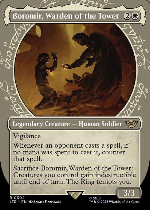Boromir, Warden of the Tower XLTR-302 Rare Near Mint Englisch Foil